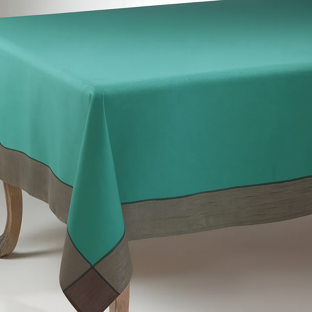 5801 - Sea Green Provencal Tablecloth
