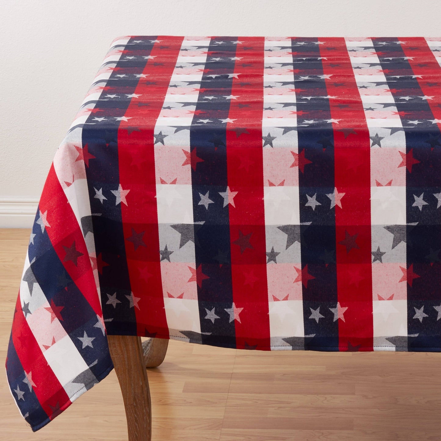 1776 - Stardom Plaid Americana Cotton Blend Tablecloth