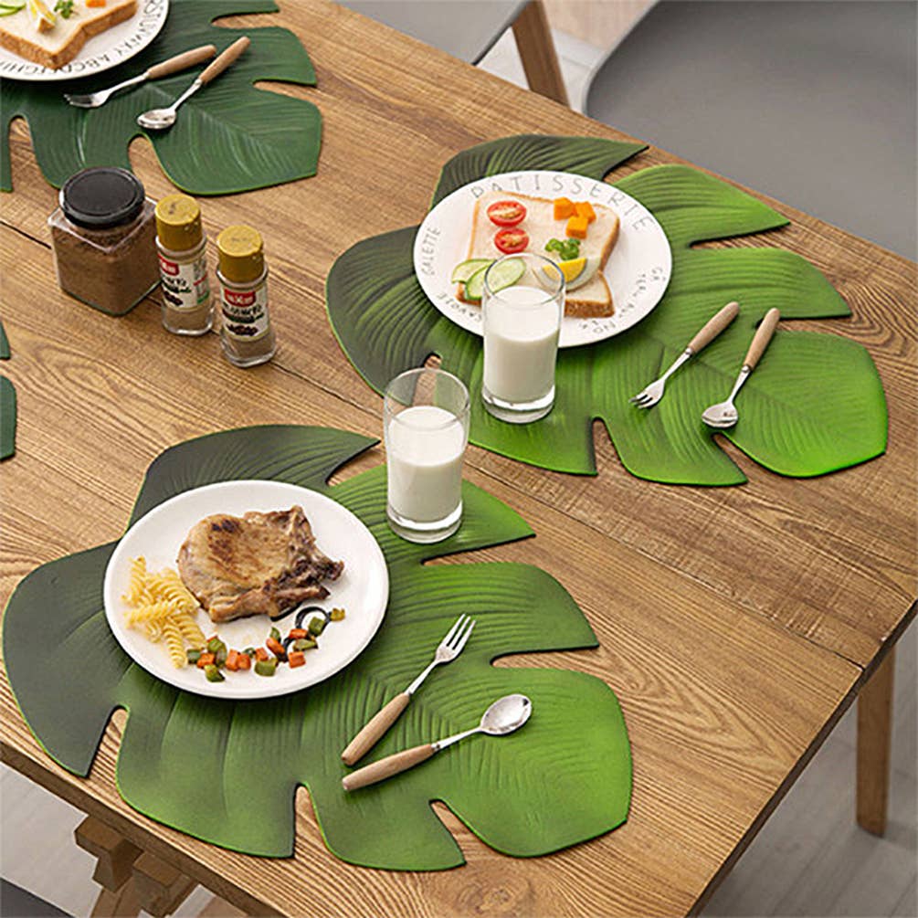 FS751574 - Green Monstera Leaf 14.5X18 Inch Placemat