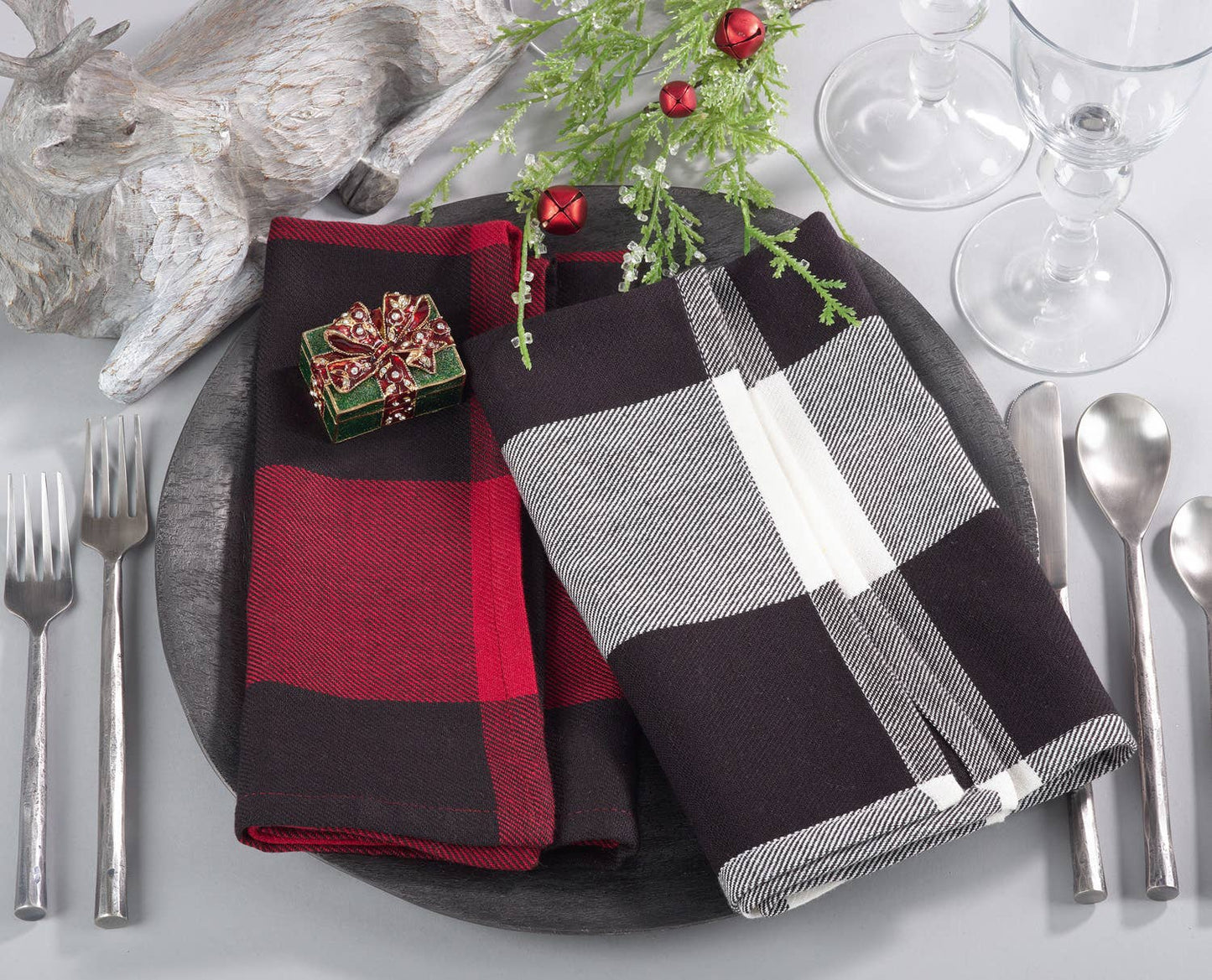 9025 - Buffalo Plaid Cotton 20" Cloth Napkin