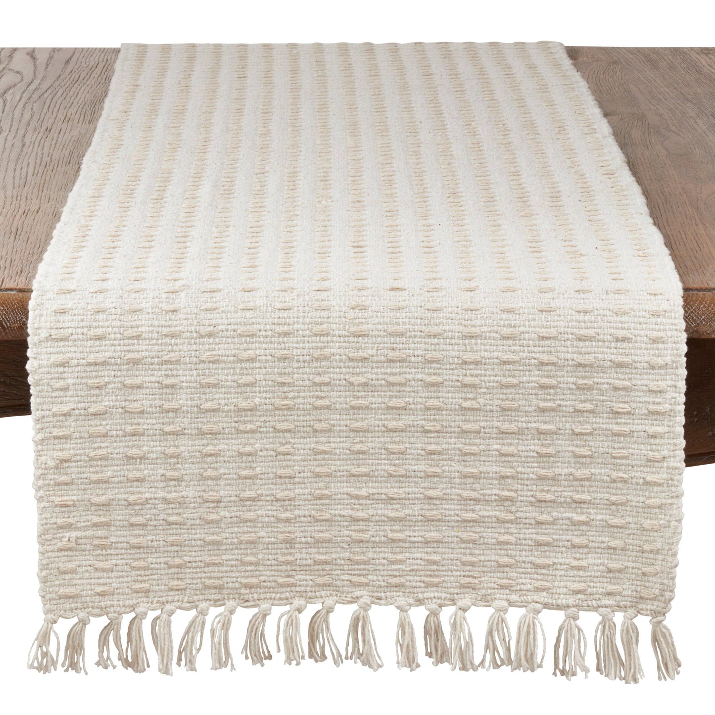 6269 - Dashed Woven Cotton 16"x72" Table Runner