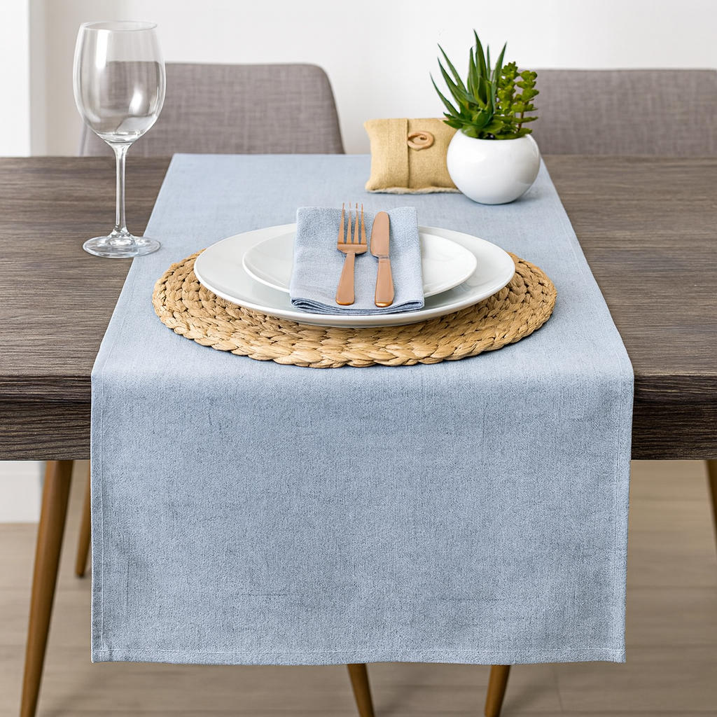 TBL0028 - Classic Light Blue Table Runner