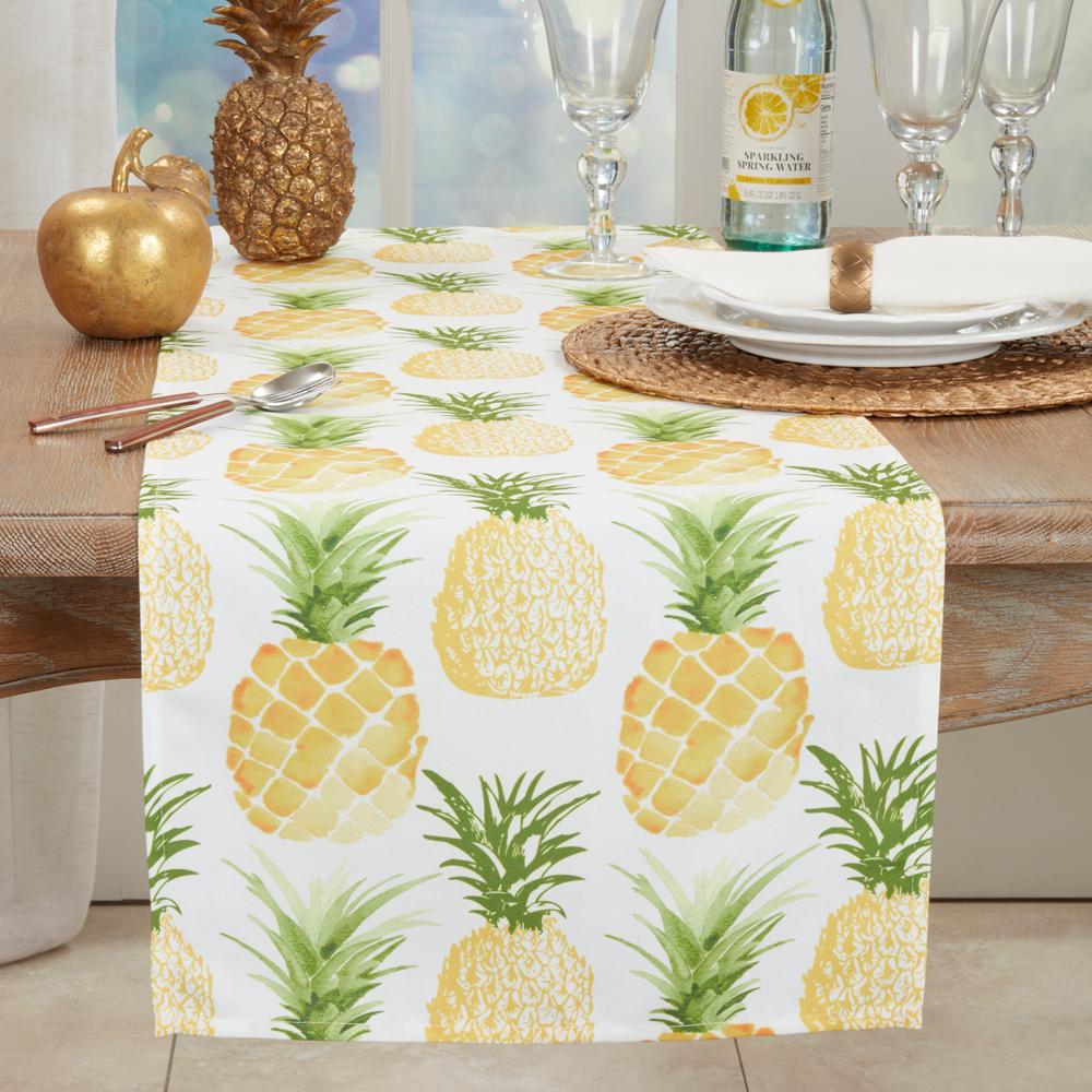 3053 - Pineapple Print 16"X72" Table Runner