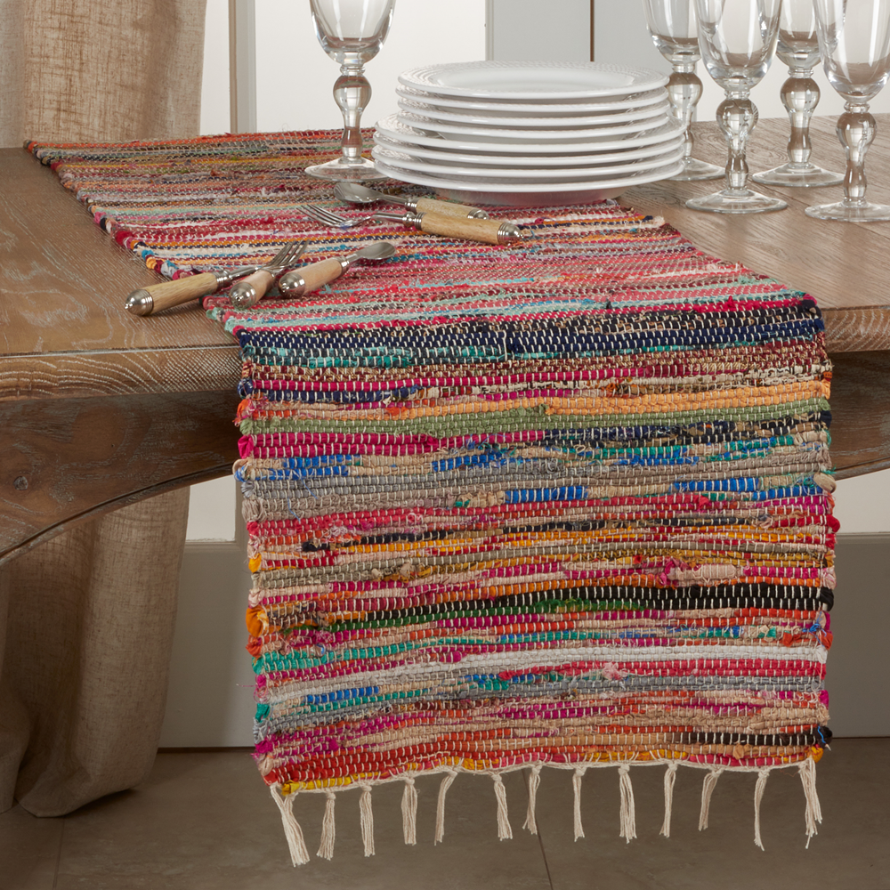 7114 - Woven Chindi 16"x72" Table Runner