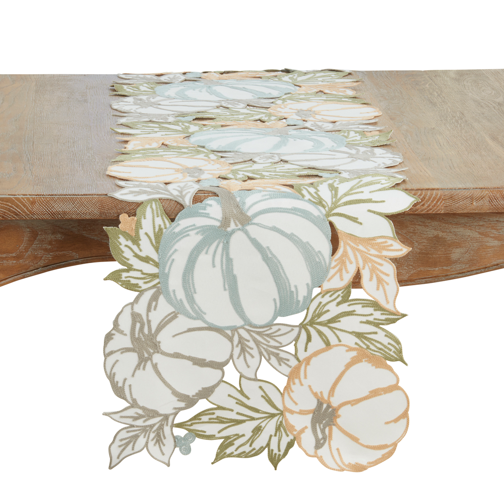9360 - Pumpkins Cutwork 16"X70" Table Runner