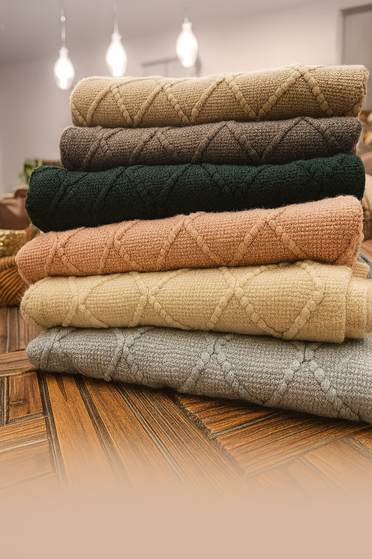 TH0012 - Weave Knit 50x60 Inch Throw Blanket