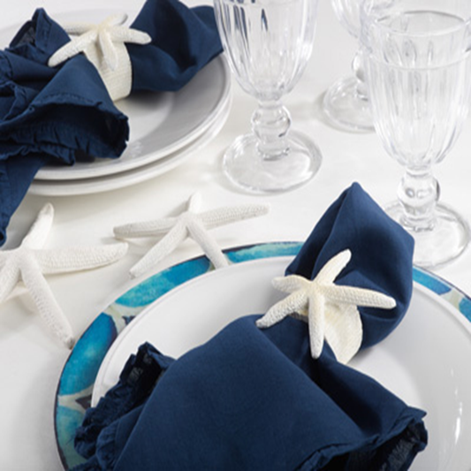 NR079 - White Starfish Resin Napkin Ring