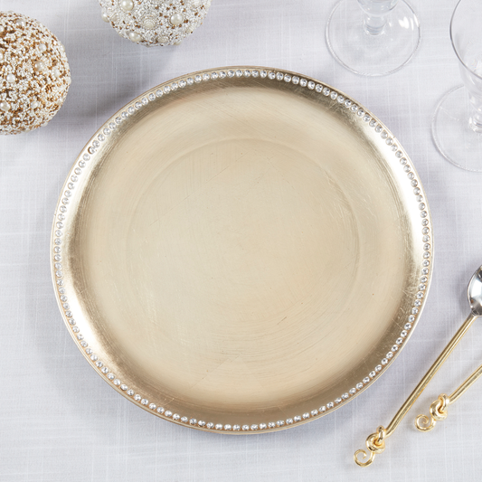 CH166 - Challenge Studded Design Charger Plate