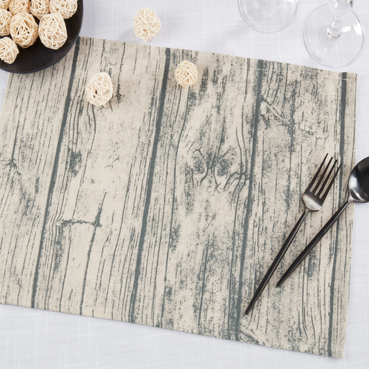 426 - Brown Wood Grain 14"X20" Cotton Placemat