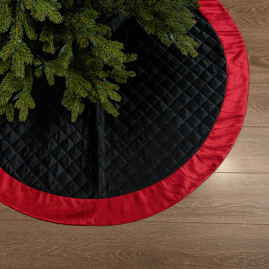 XS0013 - Classic Velvet Quilted Diamond Tree Skirt