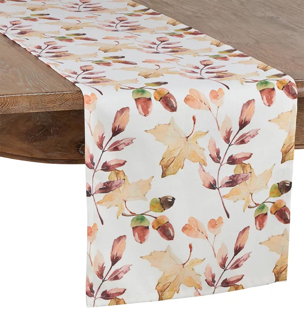1411 - Acorn & Leaf Table Runner