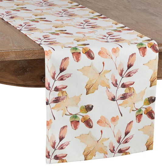 1411 - Acorn & Leaf Table Runner
