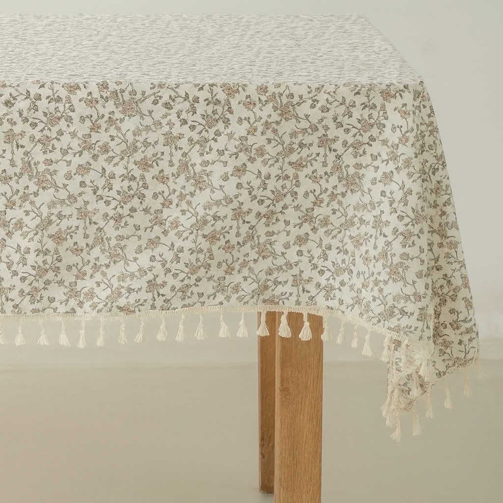 TBL0084 - Spring Floral Cotton Tablecloth