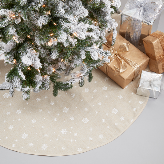 7352 - Natural Snowflake Tree Skirt