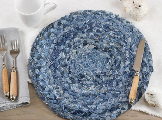 6284 - Denim Chindi Cotton 15" Placemat