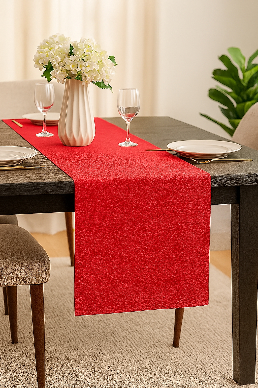 TBL0066 - Burgundy Everyday Design Table Runner