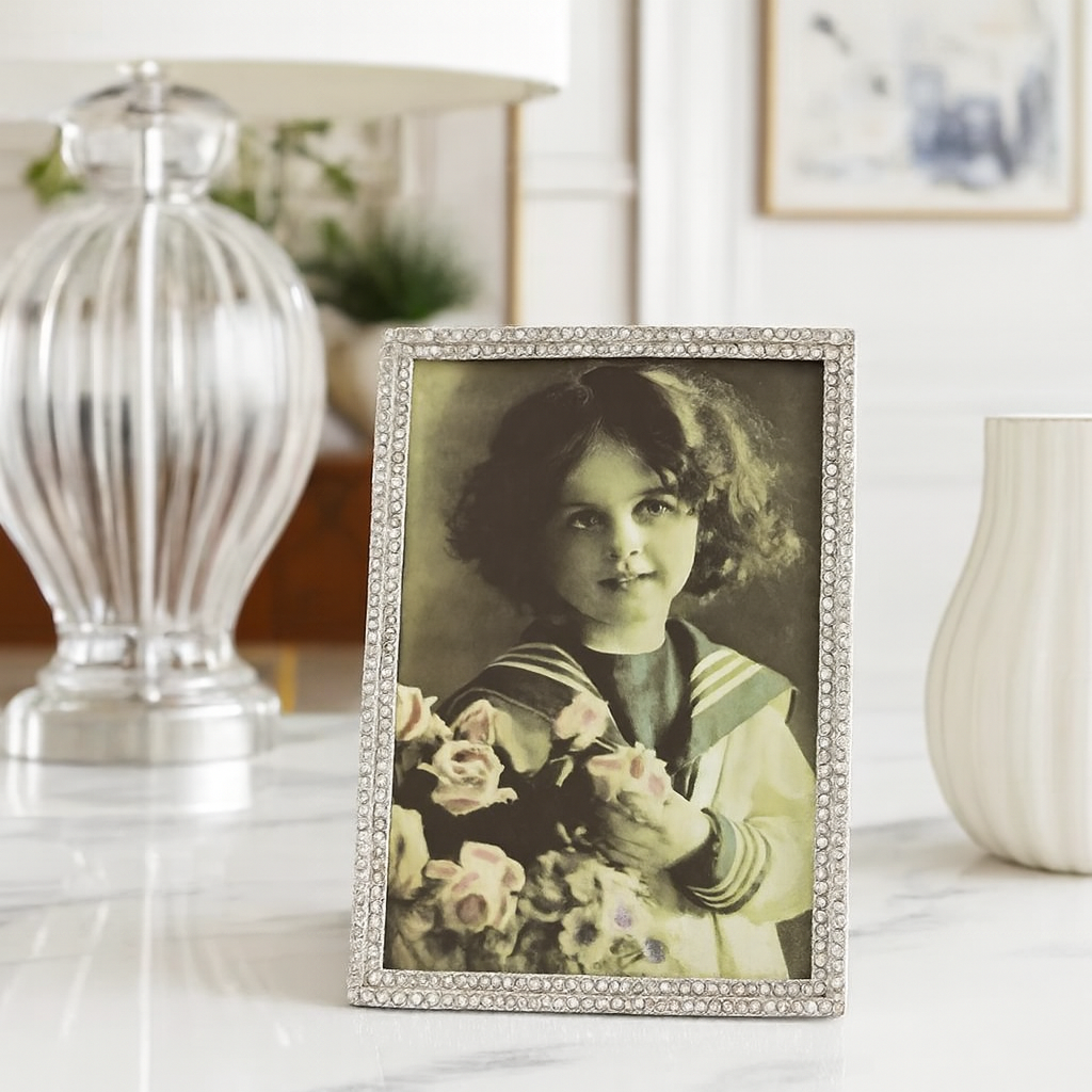 PF330 - Sparkling Diamond Design Tabletop Photo Frame - 4"x6"