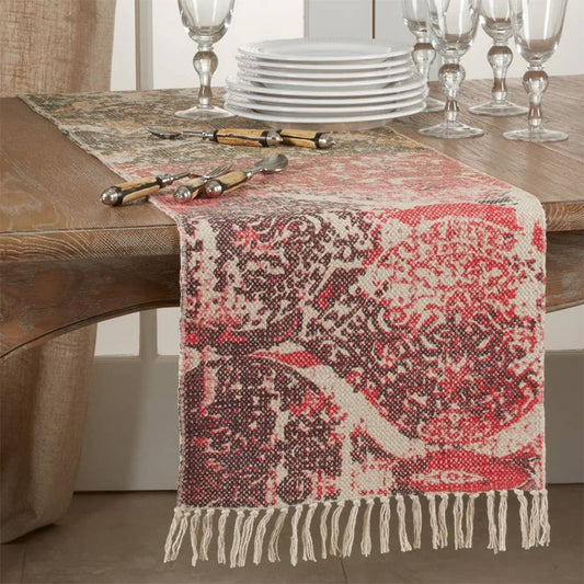 1572 - Distressed Rug Cotton 16"x72" Table Runner