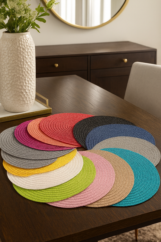 2803 - Everyday Fun Textured 15" Round Placemat