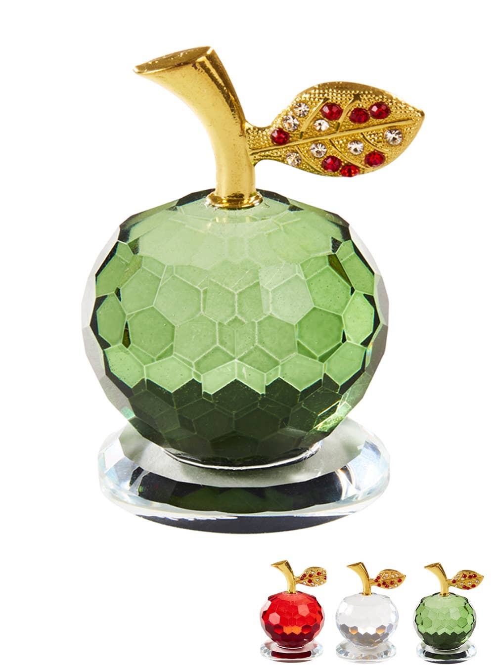 HA628 - Crystal Apple 2" x 3" Figurine