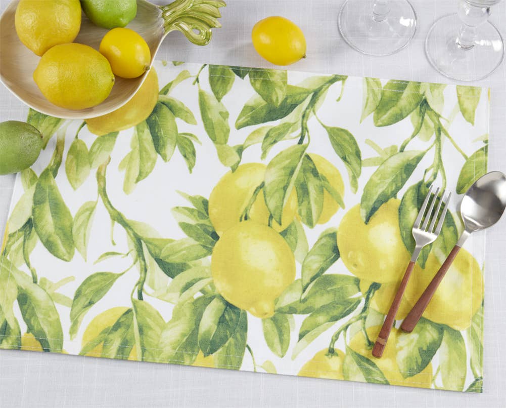 1528 - Lemon Design 13"x19" Placemat
