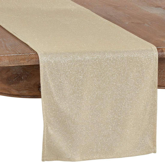 1692 - Champagne Shimmering Luxe Decor 14"x72" Table Runner