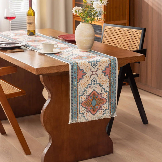 RNR0024 - Ethnic Floral Print Boho Table Runner