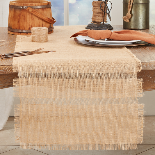 1422 - Natural Jute 16"x72" Table Runner