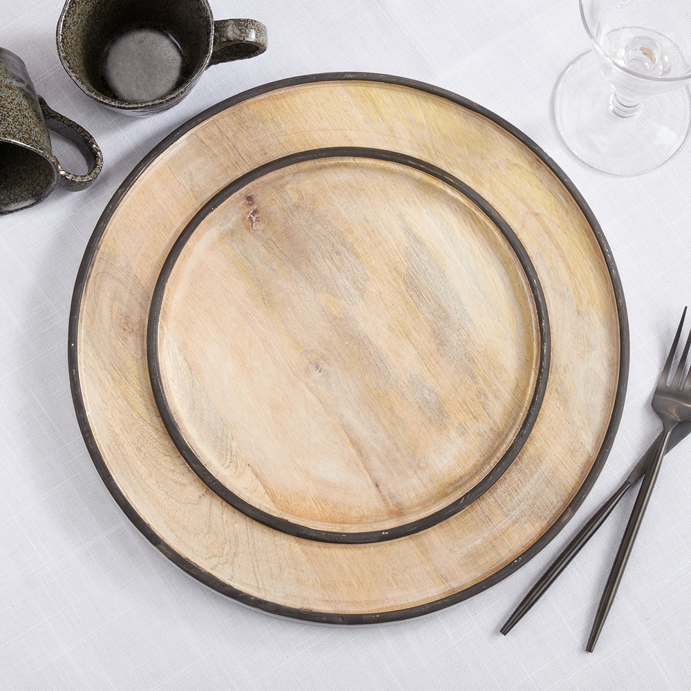 CH215 - Natural Wooden 13" Charger Plate