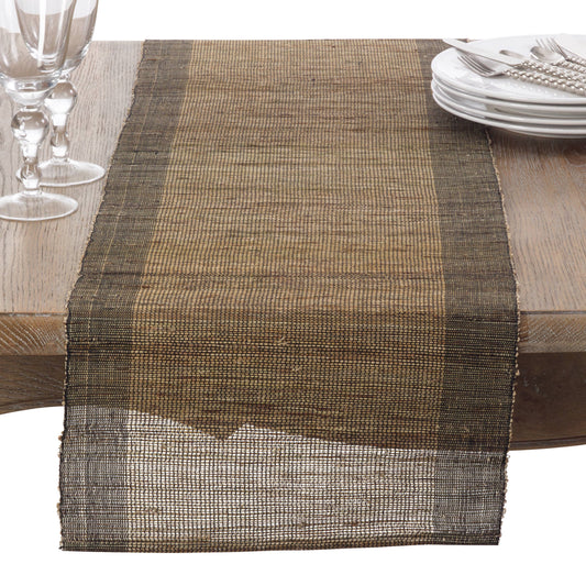 157 - Woven Nubby Ramie Natural 14"x72" Table Runner