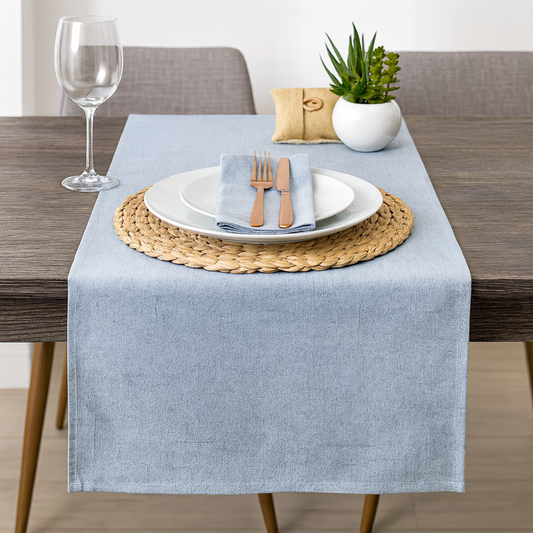 TBL0028 - Classic Light Blue Table Runner