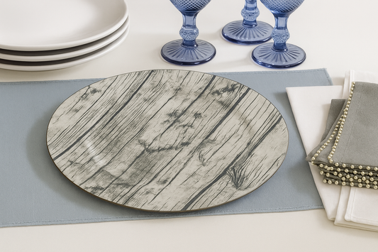 CH426 - Wood Rustic 14" Charger Plate