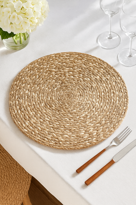 3168 - Natural Jute 16" Round Placemat
