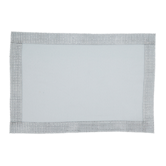 315 - White Elegant Studded 14"x20" Placemat