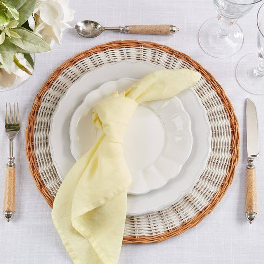 1423 - Yellow Pure Linen 20" Dinner Napkin