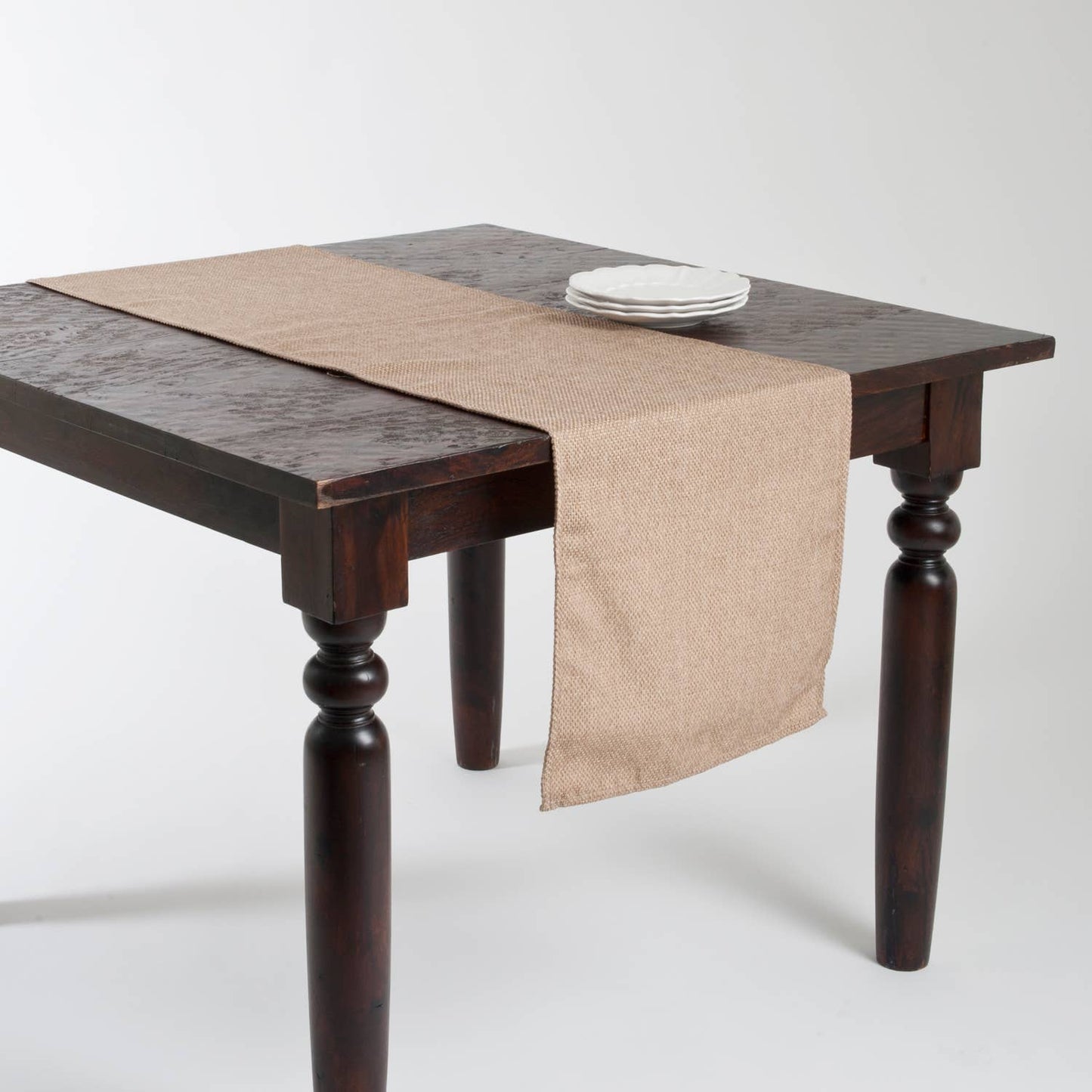 9113 - Basket Weave Natural Table Runner – 16" x 72"