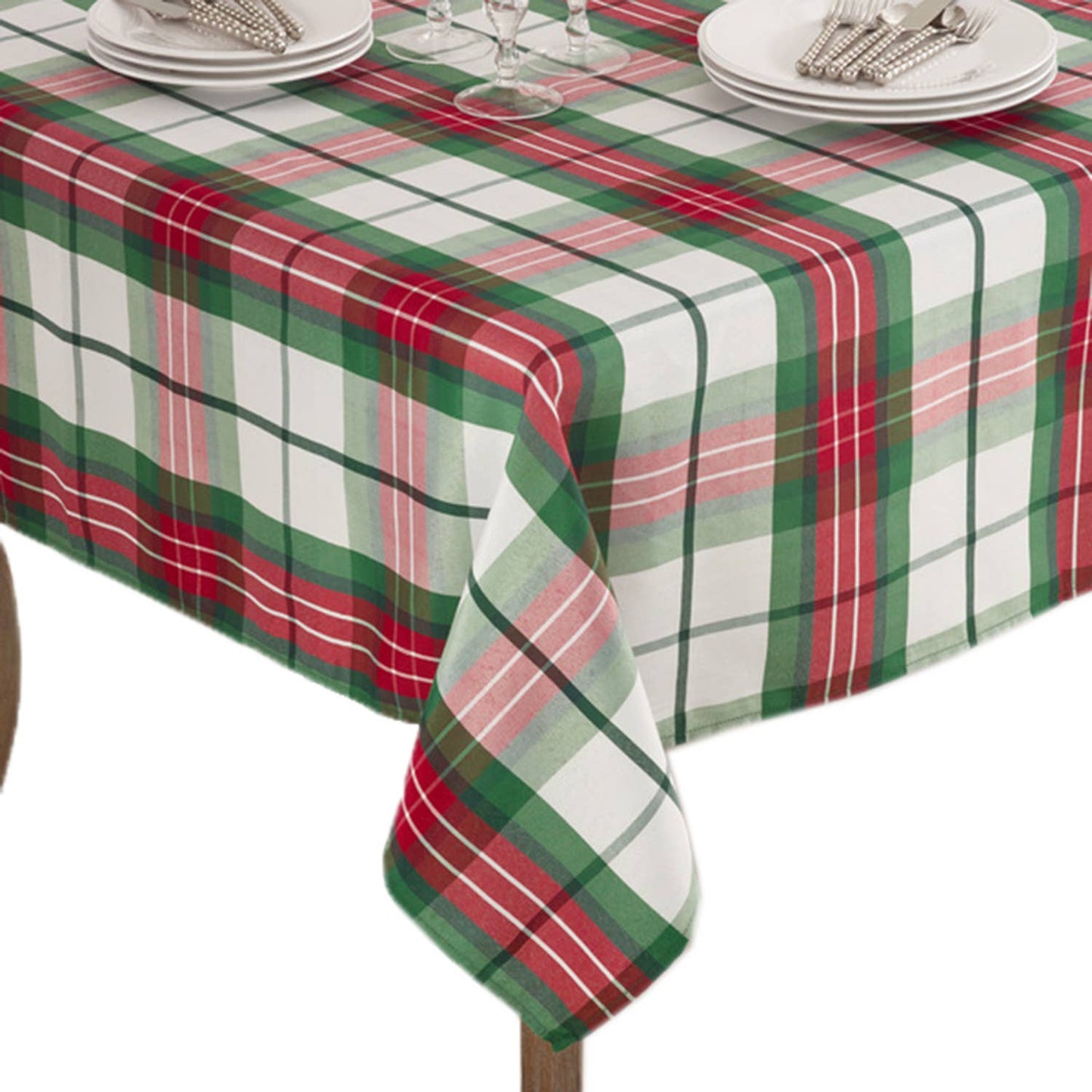 5002 - Classic Plaid Holiday Tablecloth