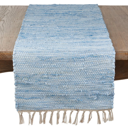 2867 - Chindi Cotton 16"x72" Table Runner with Fringe