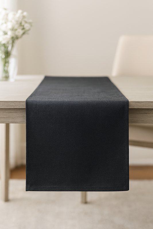 TBL0066 - Black Everyday Design Table Runner