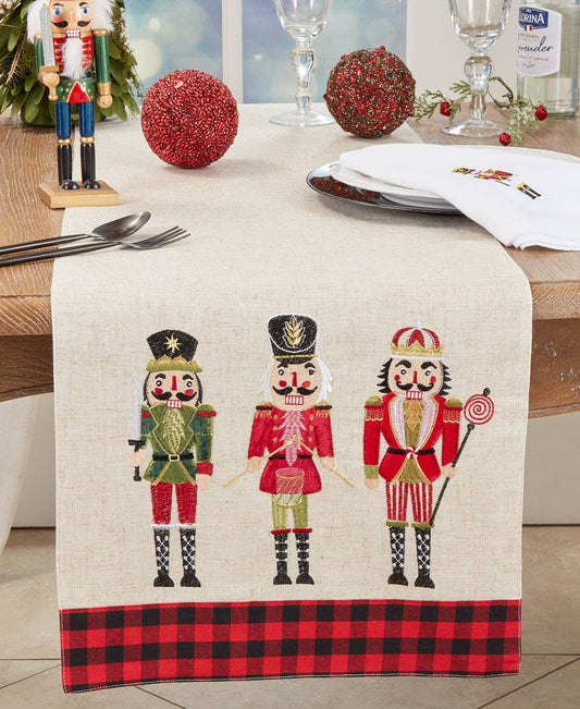 5060 - Nutcrackers Natural 16x70 Table Runner