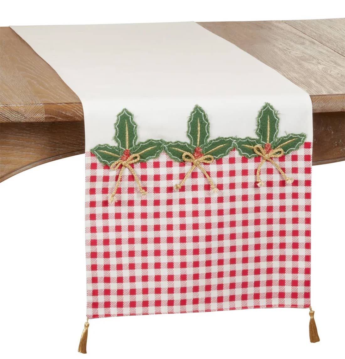1328 - Buffalo Plaid Red-Green Holly 16"x72" Table Runner