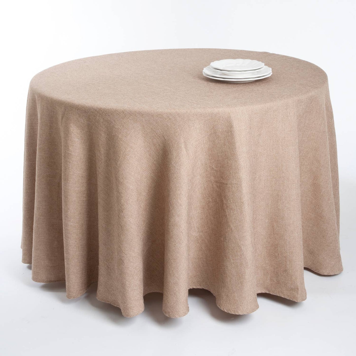 9113 - Natural Basket Weave Tablecloth