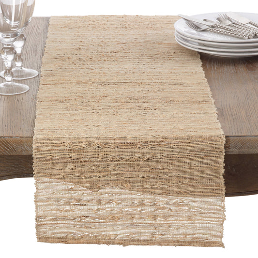 210 - Ramie Woven Nubby 14x90 Inch Table Runner