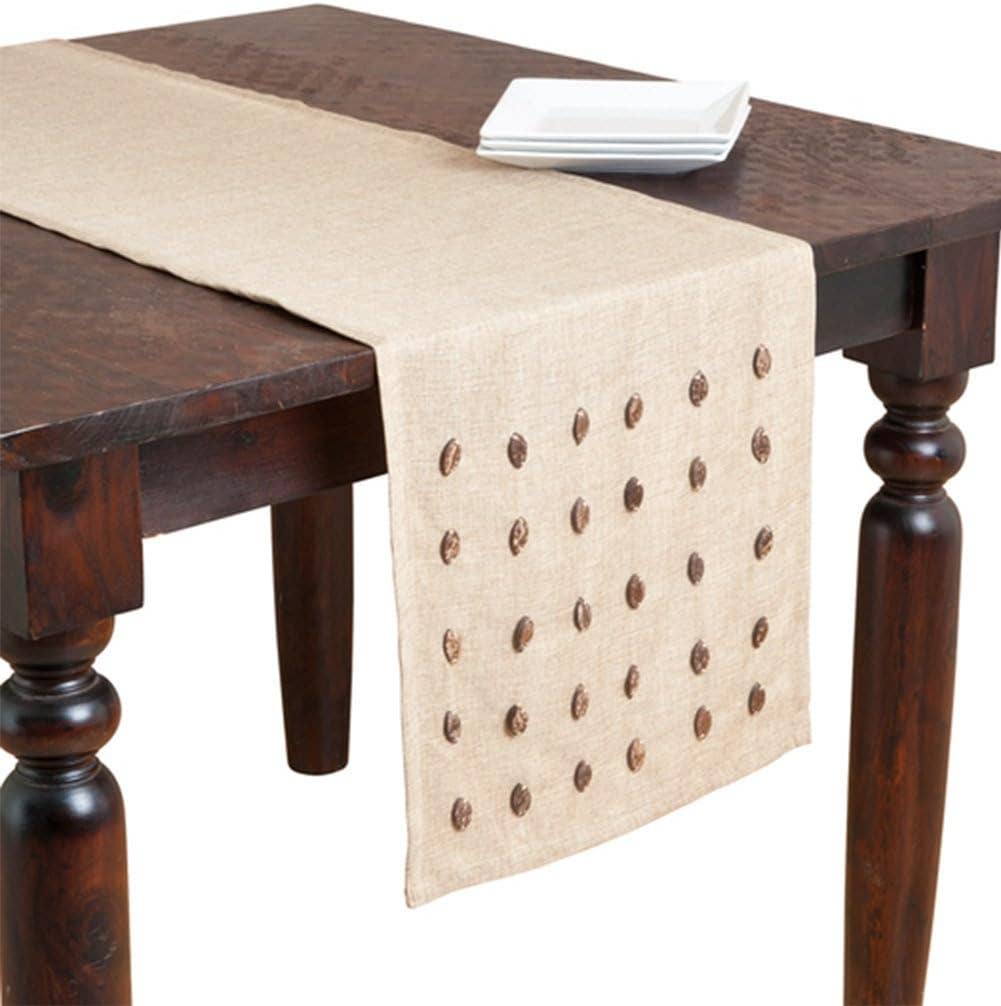 280 - Coconut Shell Buttons 16"x72" Table Runner