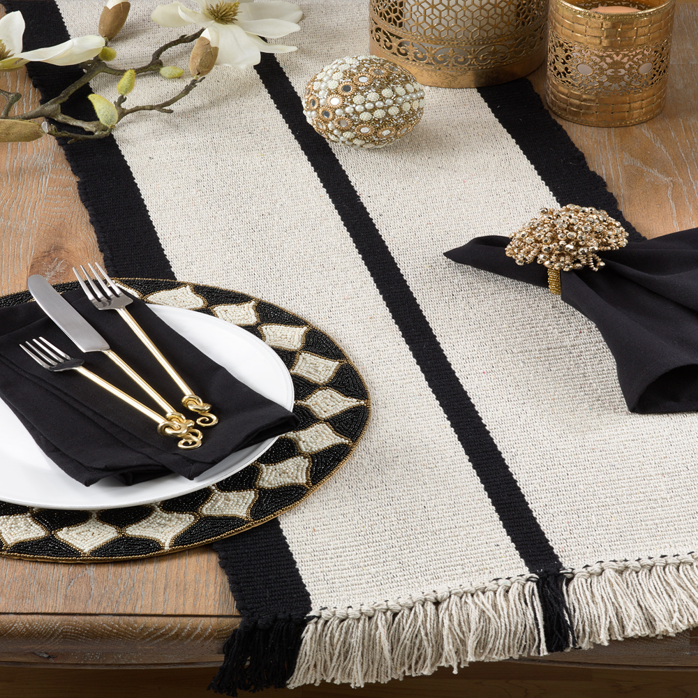 7784 - Striped Cotton 16"x72" Heavy Rug Runner